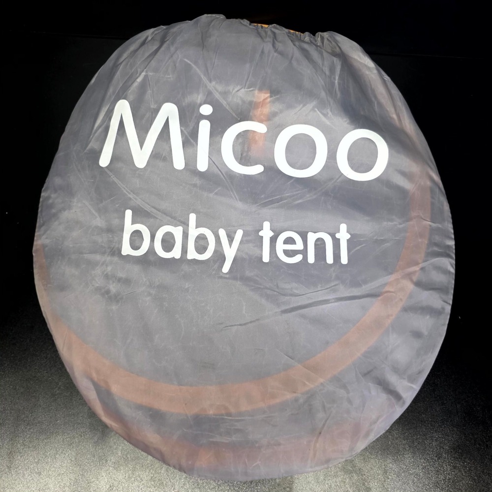 Micoo Baby Tent Gray Pop Up Portable Sun Shade Beach Travel Infant Shelter